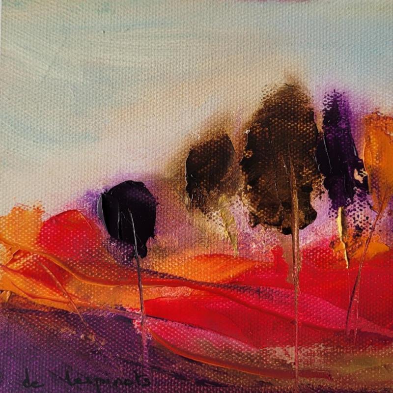 Painting A 13.10.22 02 by Chebrou de Lespinats Nadine | Painting Abstract Oil Landscapes, Minimalist