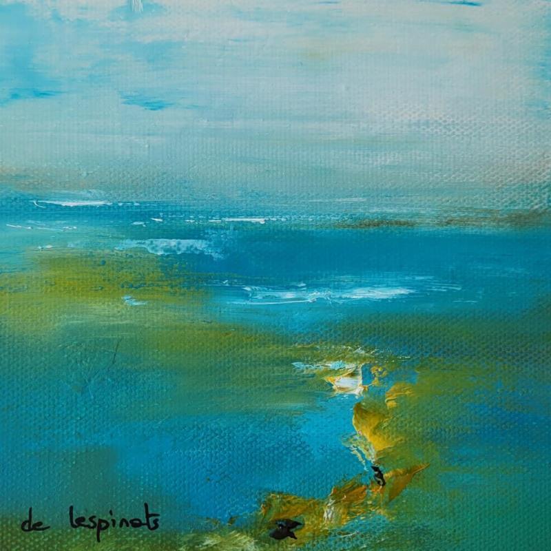 Painting A 20.10.22 by Chebrou de Lespinats Nadine | Painting Abstract Oil Landscapes, Marine