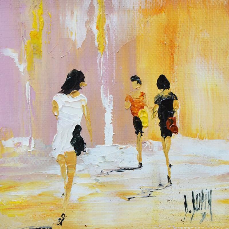 Painting Fashionistas by Dupin Dominique | Painting Figurative Oil Life style