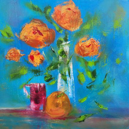 Painting A 19.11.22 by Chebrou de Lespinats Nadine | Painting Abstract Oil still-life