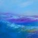 Painting A 27.11.22 by Chebrou de Lespinats Nadine | Painting Abstract Landscapes Marine Oil