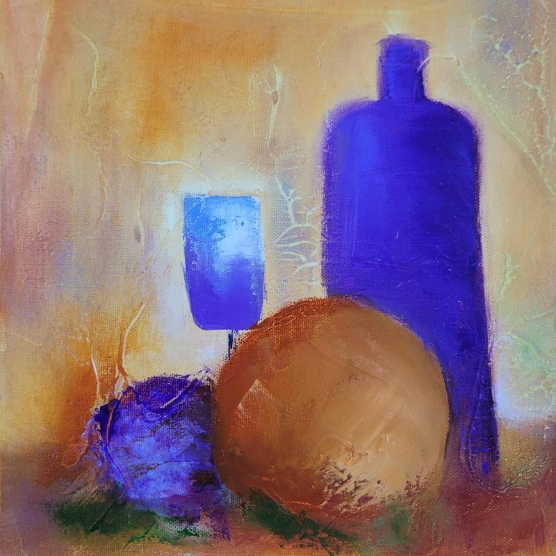 Painting A 28.11.22 by Chebrou de Lespinats Nadine | Painting Abstract Oil still-life