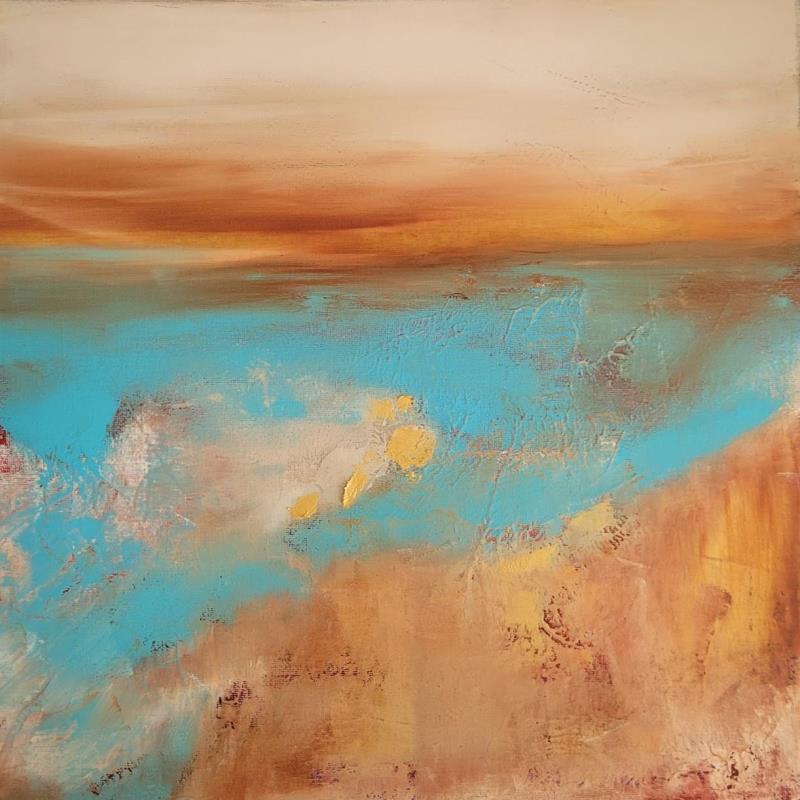 Painting A 29.11.22 by Chebrou de Lespinats Nadine | Painting Abstract Oil Landscapes, Marine