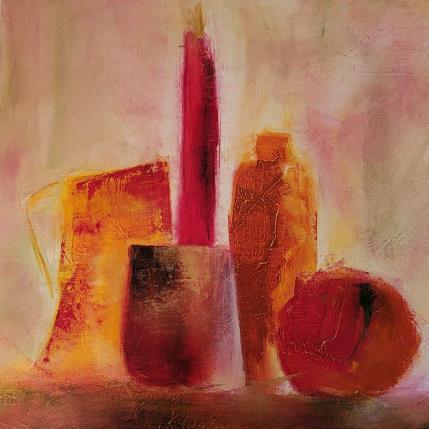 Painting A 2.11.22 by Chebrou de Lespinats Nadine | Painting Abstract Oil still-life