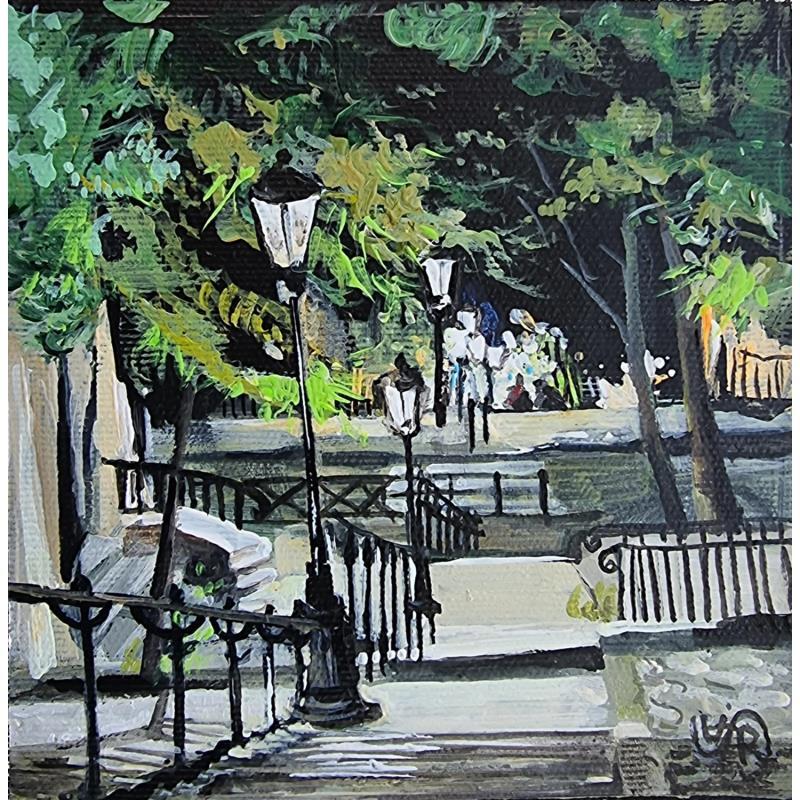 Painting Montmartre stairs  by Rasa | Painting