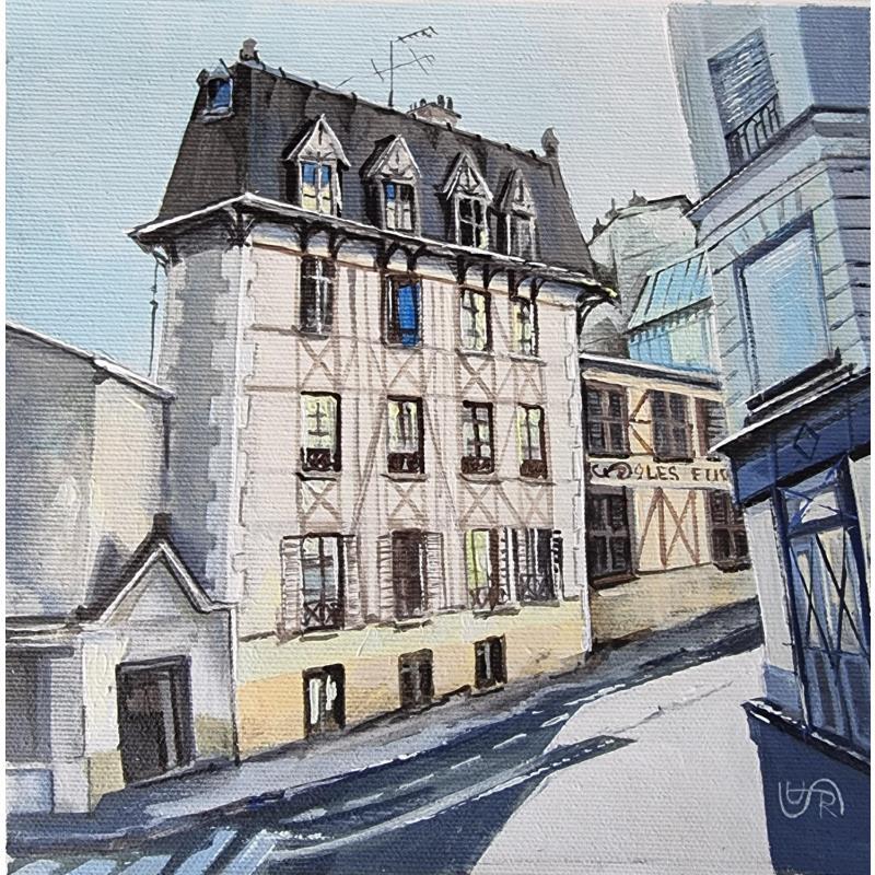 Peinture House in Paris  par Rasa | Tableau  Acrylique