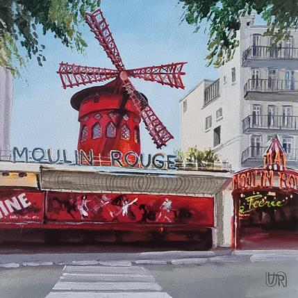 Painting Moulin rouge by Rasa | Painting Illustrative Acrylic Urban