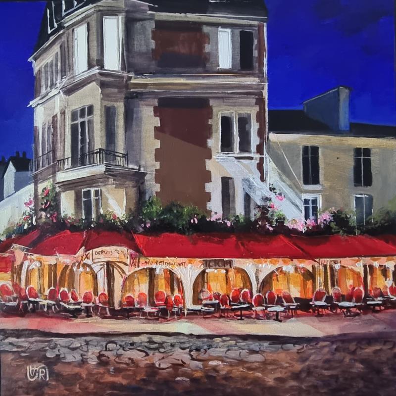 Painting Cabaret de la Boheme. Paris by Rasa | Painting Naive art Urban Acrylic