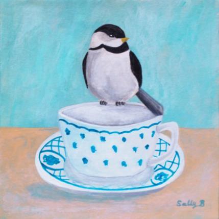 Painting Bird by Sally B | Painting Naive art Acrylic Animals, Life style