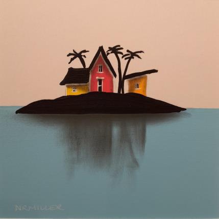 Painting Island Breezes 1 by Miller Natasha | Painting Figurative Mixed Landscapes, Minimalist