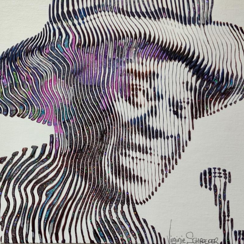 Peinture Armstrong: inoubliable, talentueux, iconique par Schroeder Virginie | Tableau Pop-art Icones Pop Huile Acrylique