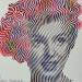 Peinture Regard sur le passé et l'avenir, Marylin Monroe par Schroeder Virginie | Tableau Pop-art Icones Pop Huile Acrylique