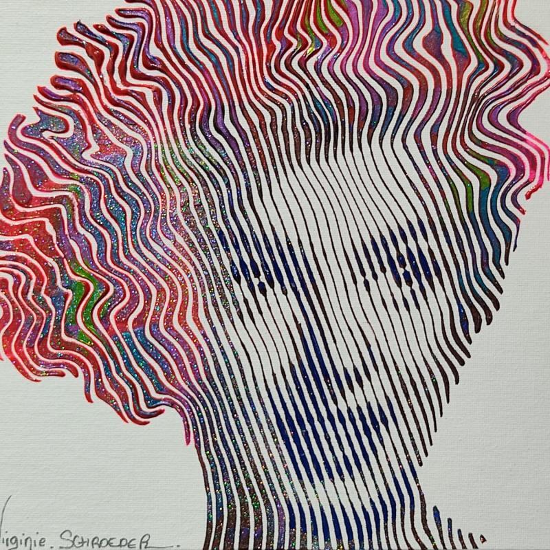 Peinture Regard sur le passé et l'avenir, Marylin Monroe par Schroeder Virginie | Tableau Pop-art Acrylique, Huile Icones Pop