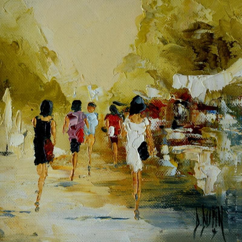 Painting Joliesse by Dupin Dominique | Painting Figurative Urban Oil