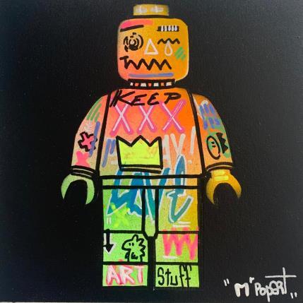 Painting Sans titre 2 by Mr PoparT | Painting Street art Mixed Minimalist, Pop icons
