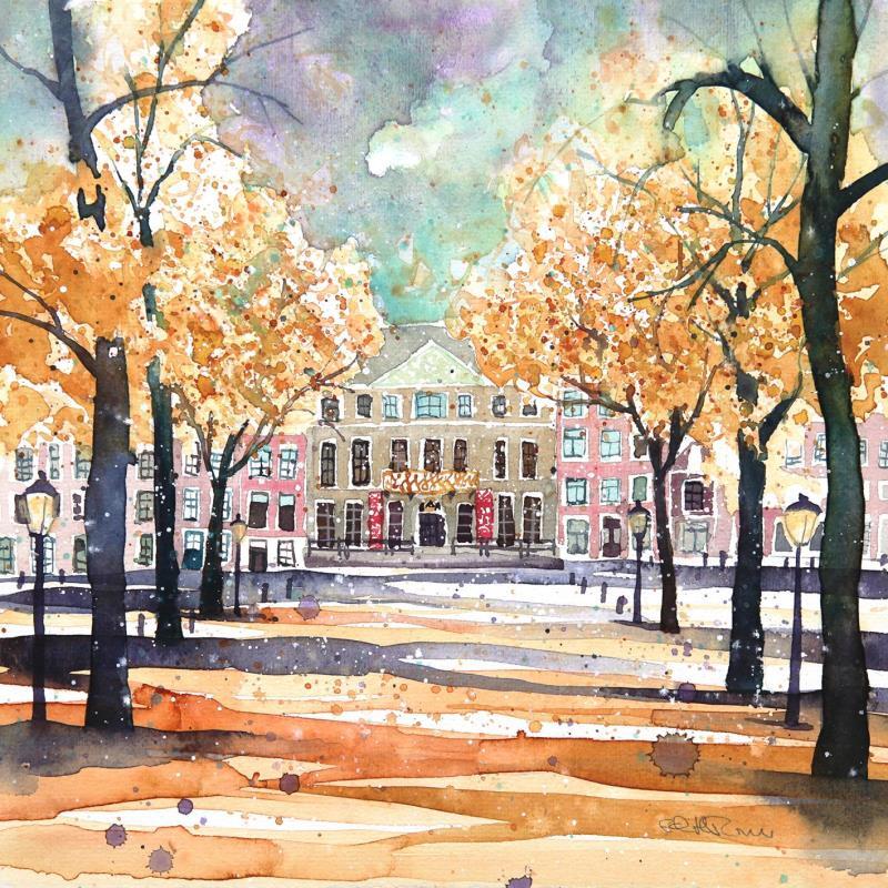 Painting NO. 22139 THE HAGUE ESCHER MUSEUM by Thurnherr Edith | Painting Figurative Watercolor Urban