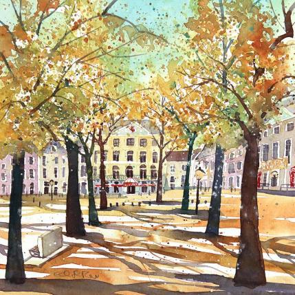 Painting NO. 22143 |  THE HAGUE | LANGE VOORHOUT   by Thurnherr Edith | Painting Figurative Watercolor Urban