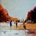 Painting La rostrale by Dupin Dominique | Painting Figurative Urban Oil
