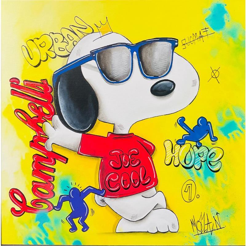 Gemälde Snoopy 1 von Molla Nathalie  | Gemälde Pop-Art Pop-Ikonen