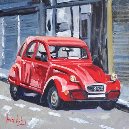 Painting Deux Chevaux by Brooksby | Painting Figurative Oil Life style, Pop icons, still-life, Urban