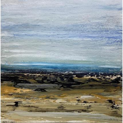 Painting Sans titre  by Rocco Sophie | Painting Raw art Acrylic, Gluing, Oil, Sand Landscapes, Marine