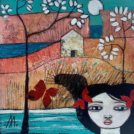 Painting Sveno de nina by Arias Parera Almudena | Painting Illustrative Mixed Landscapes, Pop icons, Portrait