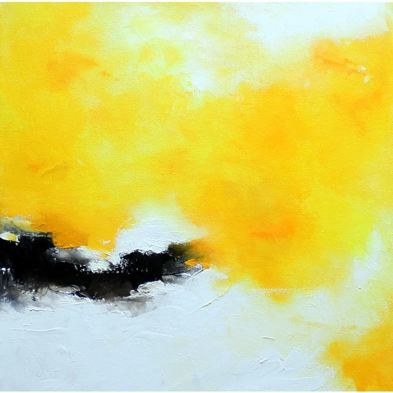 Painting Quel sourire by Dumontier Nathalie | Painting Abstract Minimalist Oil