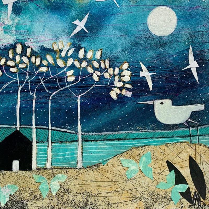 Painting Sueno azul by Arias Parera Almudena | Painting Naive art Acrylic Landscapes