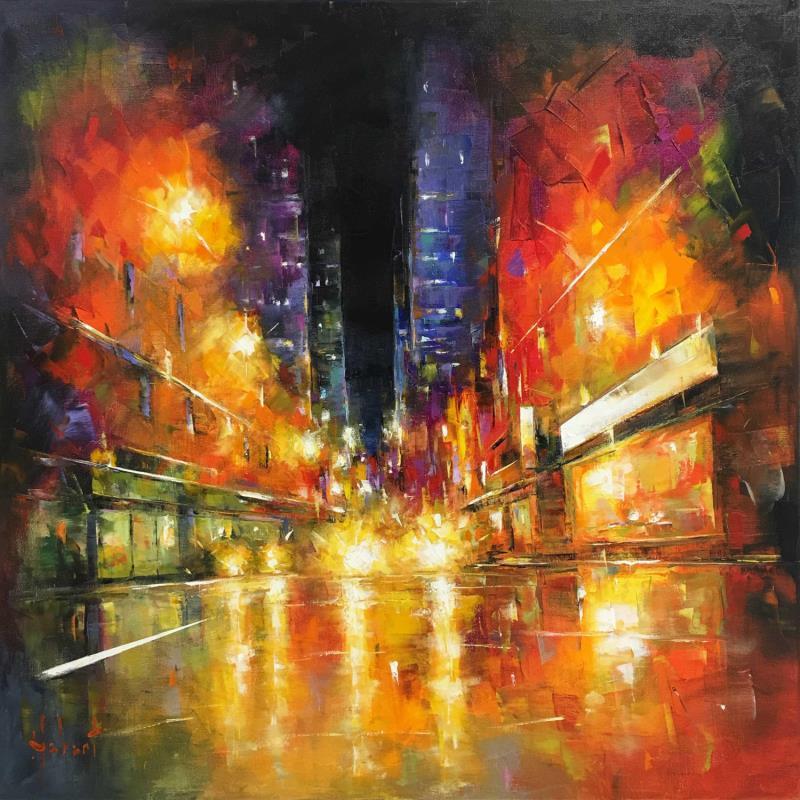 Painting New York by Hébert Franck | Painting Figurative Landscapes Marine Oil
