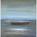Gemälde Lagune von Rocco Sophie | Gemälde Art brut Landschaften Marine Öl Acryl Collage Sand