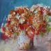 Peinture fleurs dété dans le vase par Nelleke Smit | Tableau Figuratif Natures mortes Huile Acrylique