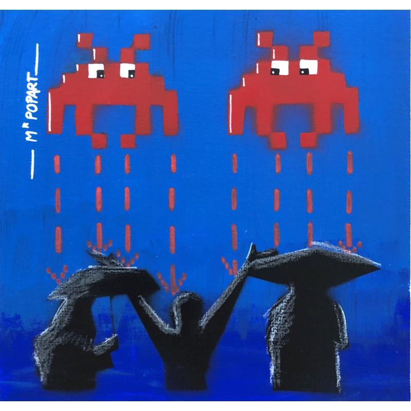 Painting WeatherInvader by MR.P0pArT | Painting Street art Graffiti Pop icons