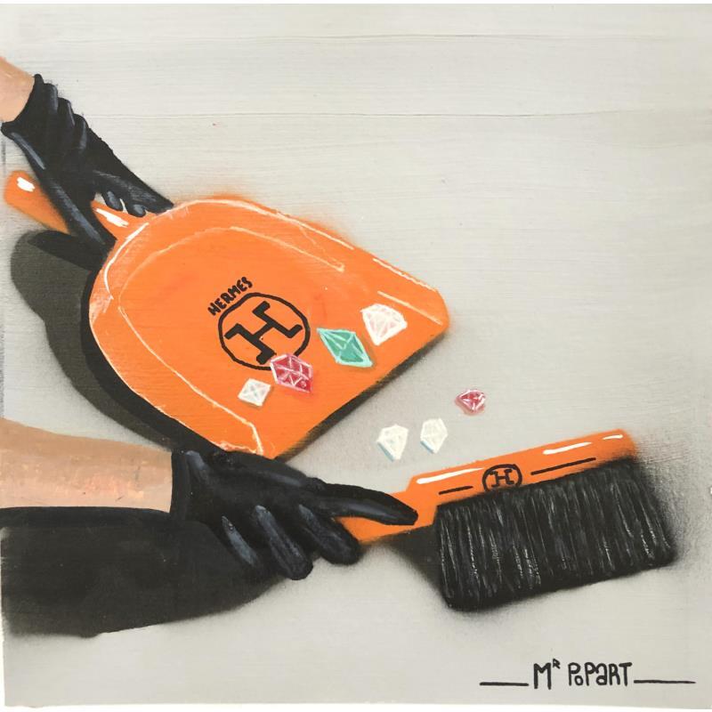 Peinture Her mess par MR.P0pArT | Tableau Street Art icones Pop, scènes de vie