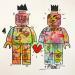 Painting The Lovers by MR.P0pArT | Painting Street art Pop icons Graffiti