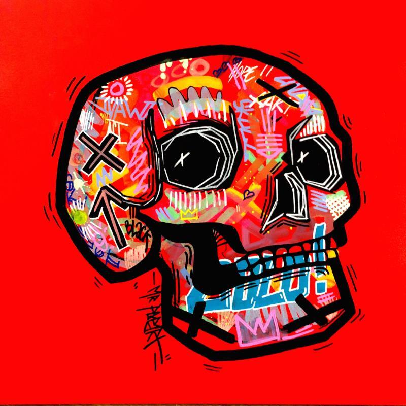 Peinture StreetSkull#1 par MR.P0pArT | Tableau Street Art Graffiti