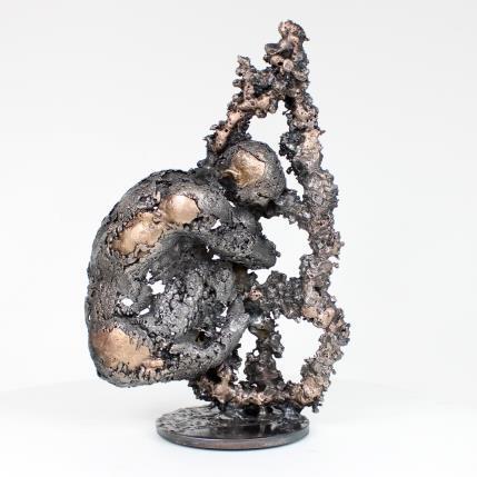 Skulptur Montagne Yogi 65-22 von Buil Philippe | Skulptur Klassisch Bronze, Metall, Mischtechnik