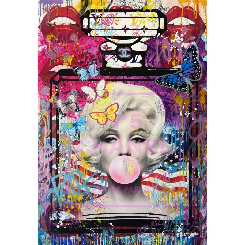 Peinture Number five Marilyn par Novarino Fabien | Tableau Pop-art Icones Pop