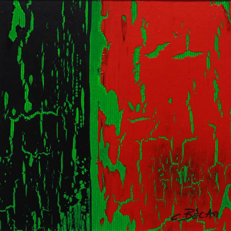 Gemälde Bandes Colorées n°52 von Becam Carole | Gemälde Abstrakt Öl