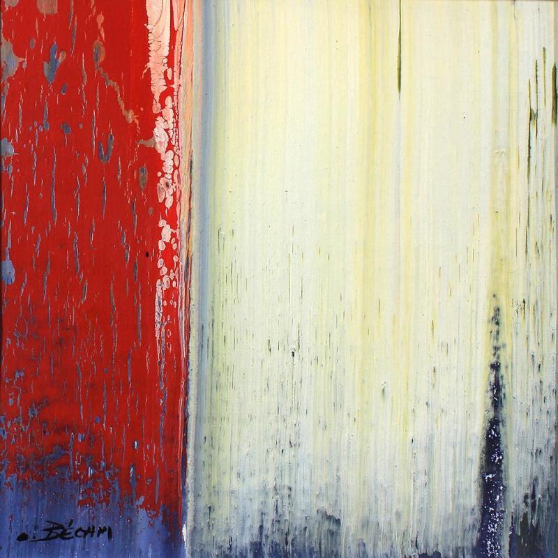 Painting Bandes Colorées n°55 by Becam Carole | Painting Abstract Minimalist Oil
