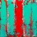Peinture Bandes Colorées n°79 par Becam Carole | Tableau Abstrait Minimaliste Huile Acrylique