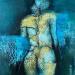 Painting drapée d'or by Muze | Painting Figurative Nude