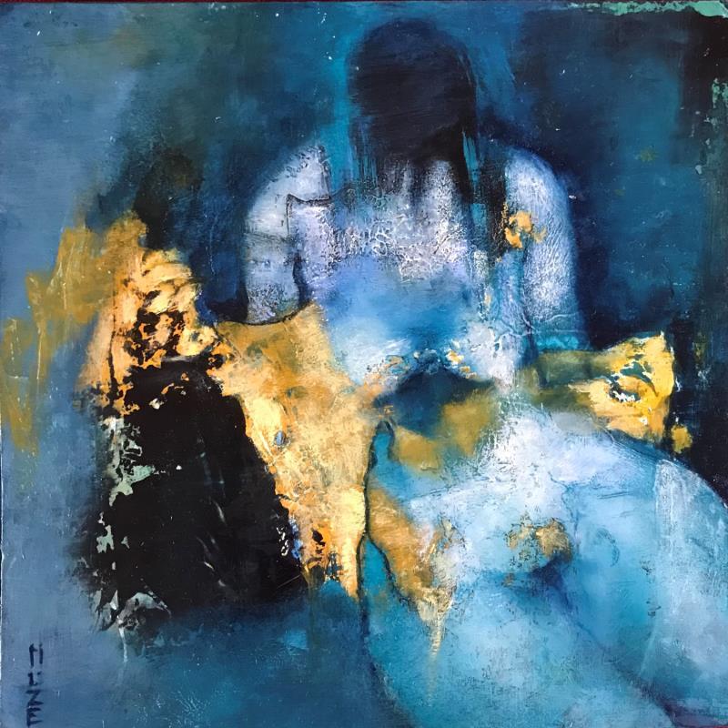 Painting dentelles et d'or by Muze | Painting Figurative Nude