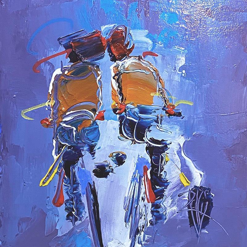 Painting Tous les deux by Raffin Christian | Painting Figurative Oil Life style