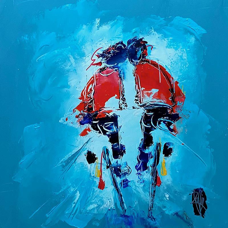 Painting Notre histoire by Raffin Christian | Painting Figurative Life style Oil
