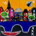 Painting On Sunday by Lovisa | Painting Pop art Urban Mixed