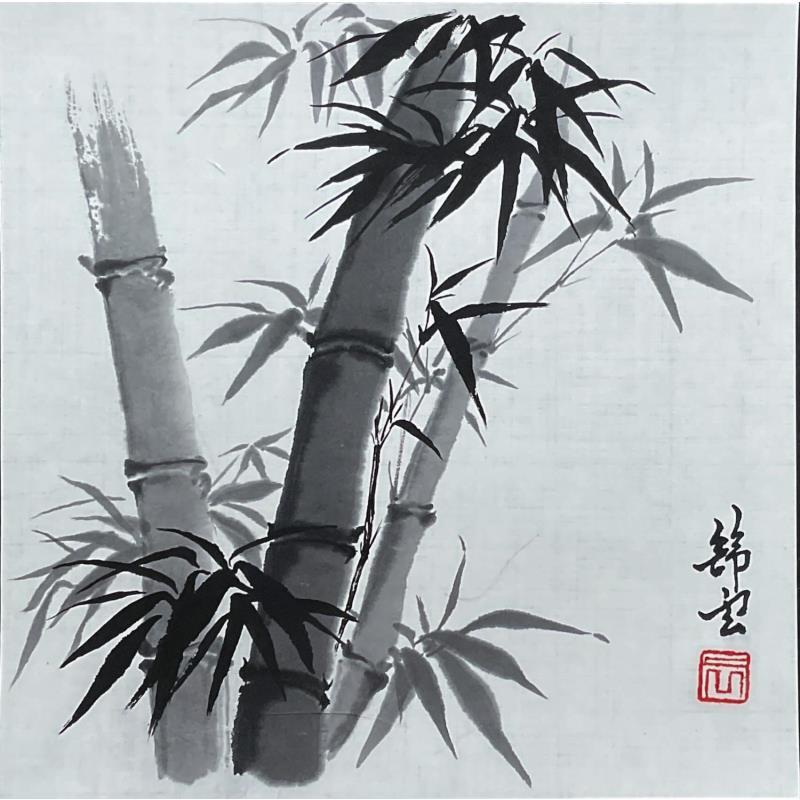 Gemälde Bambous 1 von Tayun | Gemälde Figurativ Stillleben Tinte