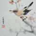 Peinture Singing bird par Du Mingxuan | Tableau Figuratif Paysages Aquarelle