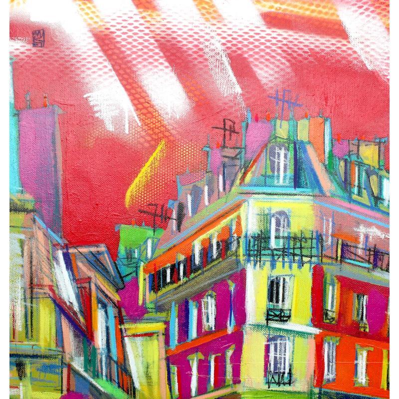 Painting Au rythme des déménagements (part 2) by Anicet Olivier | Painting Figurative Acrylic Urban