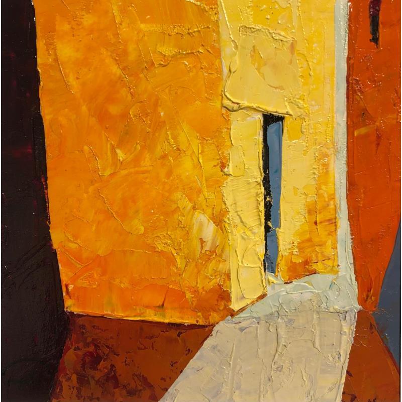 Painting The afternoon light  by Tomàs | Painting Abstract Oil Urban