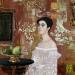 Painting Isabella by Romanelli Karine | Painting Figurative Portrait Gluing